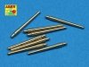 Aber 1:700L-28 Set of 8 pcs 356mm (14in) L45 Vickers type 41 barrels for Kongo, Haruna, Hiei, Kirishima 1/700